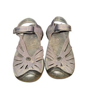 Keen Rose Sandal Women's Size 6 Magnet Gray Black Toe Bumper Adjustable Shoe